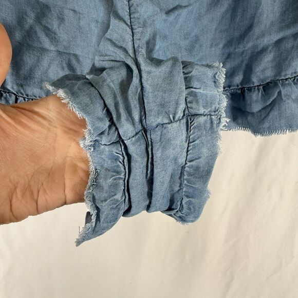 Aerie Shorts Women's Large Blue Lyocell Ligthweight 2" Inseam No Pockets - Picture 4 of 10